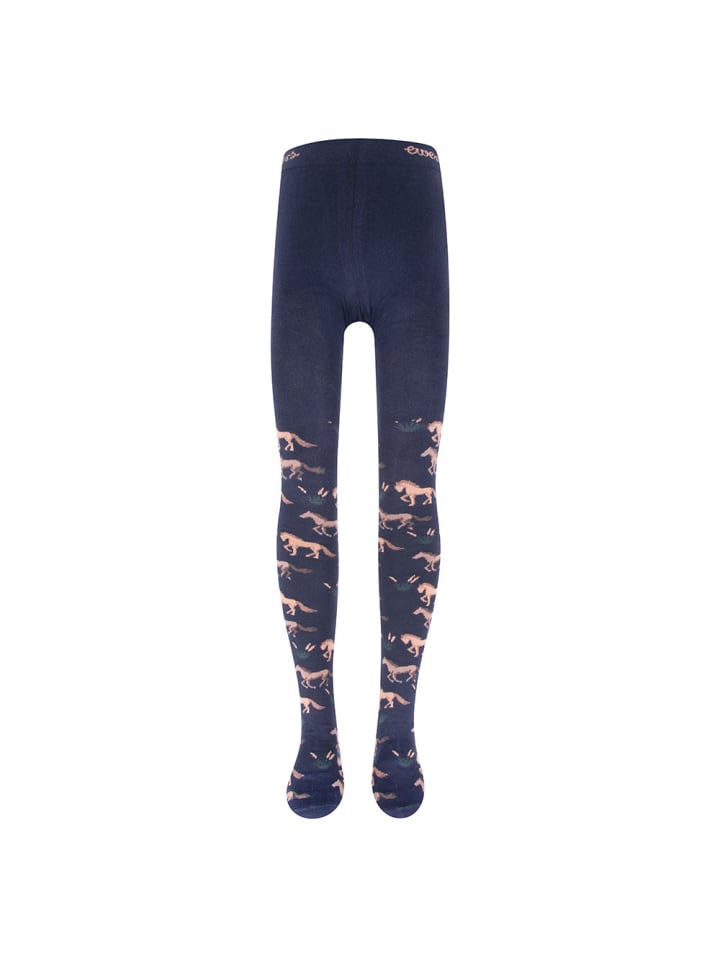 Strumpfhose Pferde in navy