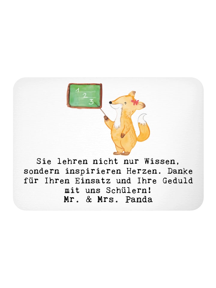 Magnet Spruch Danke Lehrer mit Spruch in Weiß