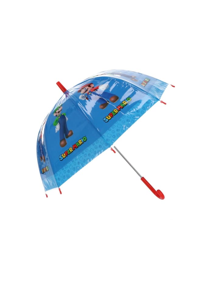 Super Mario Regenschirm für Kinder Ø69 cm Super Schutz in Blau