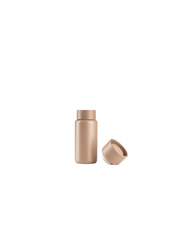 Thermobecher mit zwei Deckeln Singles in Camel