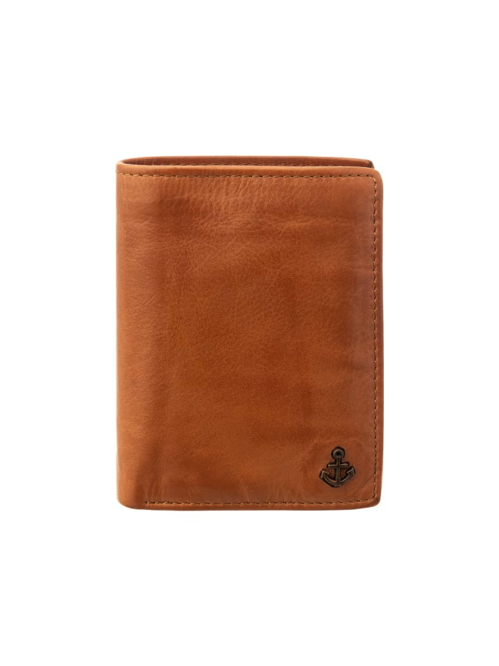 SL.14528 wallet style Magnus Geldbörse Leder Hochformat in cognac
