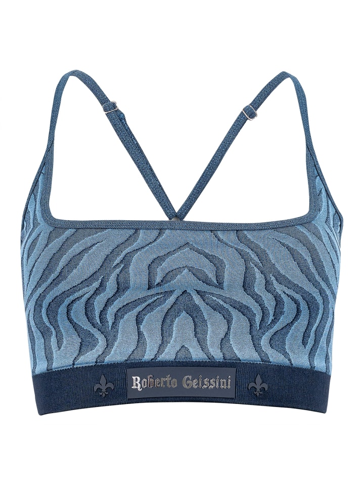 Sport Top Zebra Blau