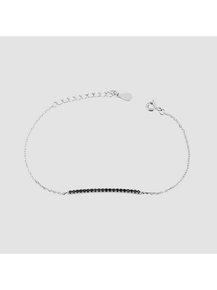 Damen Armband aus 925 Silber mit Zirkonia 16 cm in silber