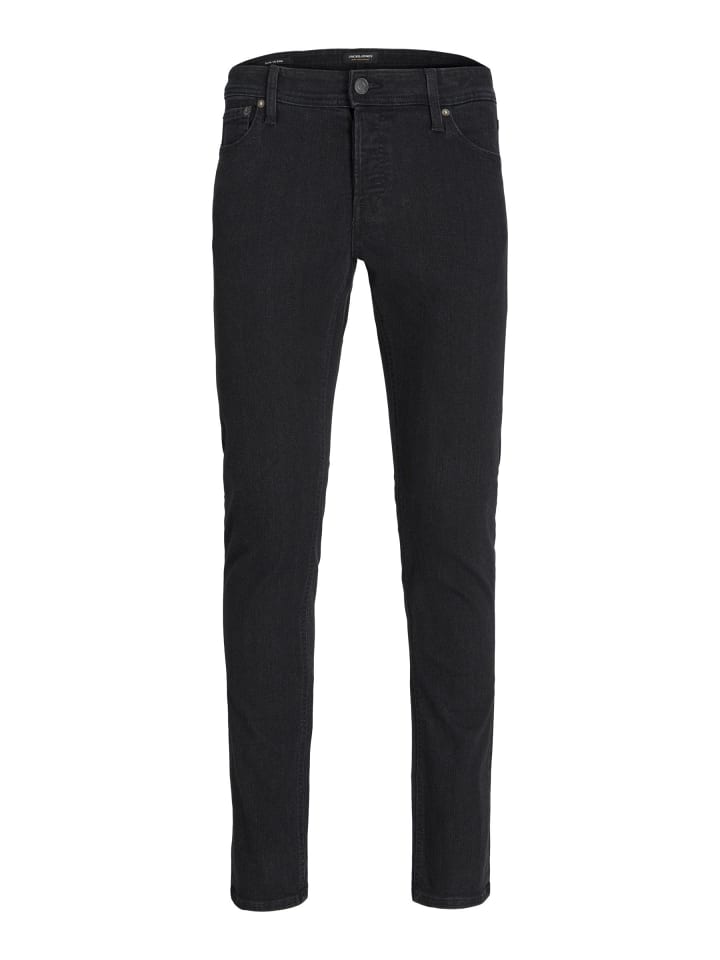 Slim Fit Jeans in Black Denim