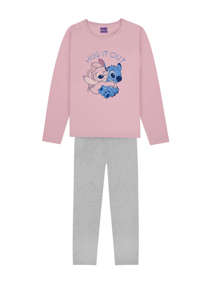 2tlg. Outfit: Schlafanzug in Rosa