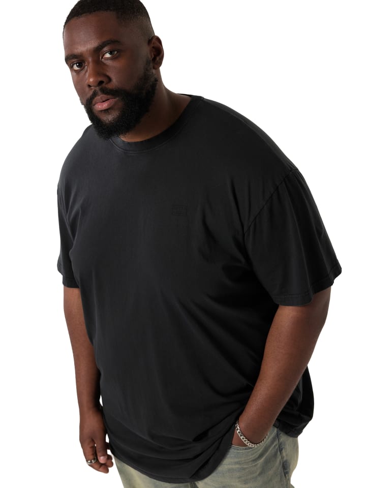 Kurzarm T-Shirt in schwarz