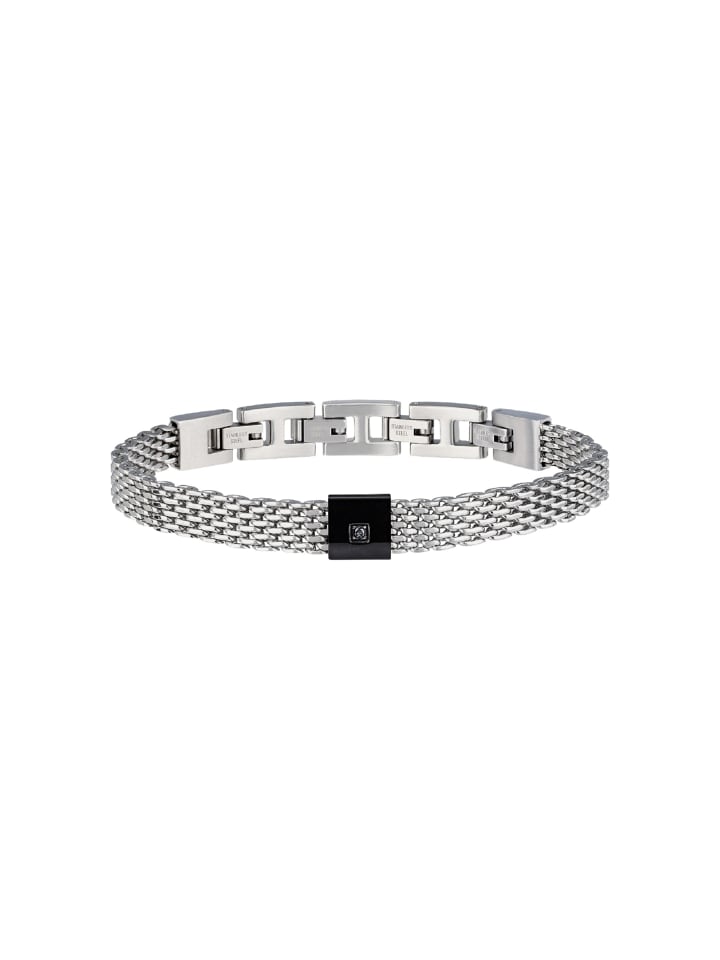 Armband black diamond silber, schwarz
