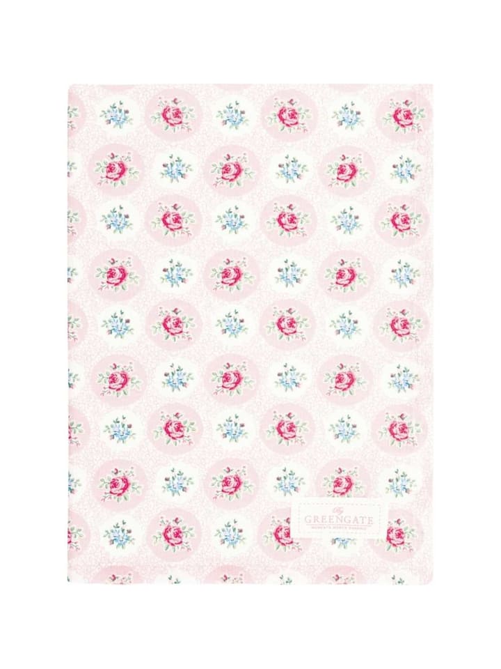 Geschirrtuch ELLE PALE PINK Rosa mit Blumen