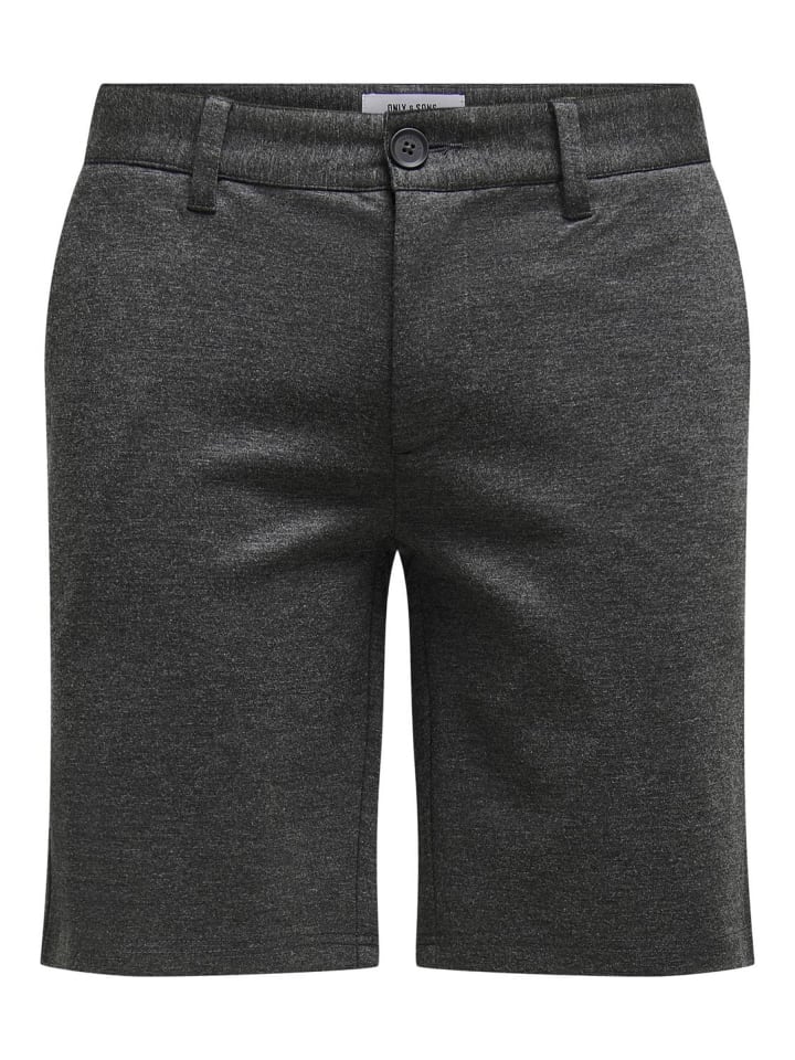 Chino Shorts in Dark Grey Melange