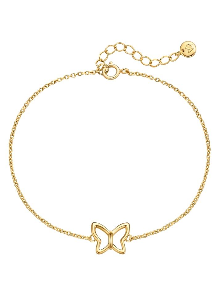 Armband Schmetterling aus Sterling Silber in gelbgold