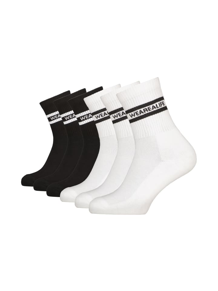Socken 6 PACK - DennisAK in mix black/brilliant white