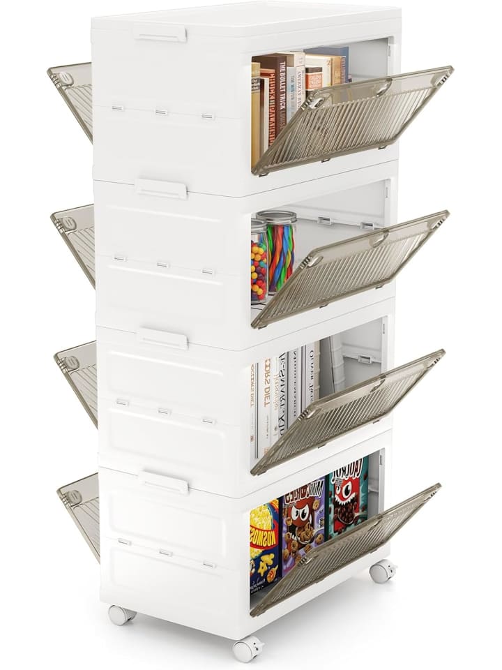 168L Aufbewahrungsbox mit Deckel in Weiß