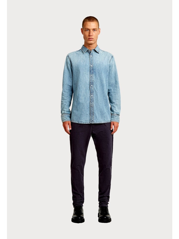 Hemd 'Clean slim' in hellblau