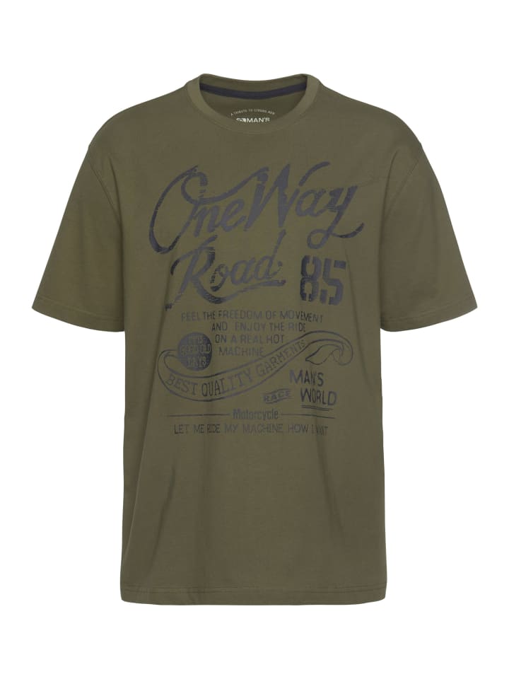 T-Shirt in Oliv