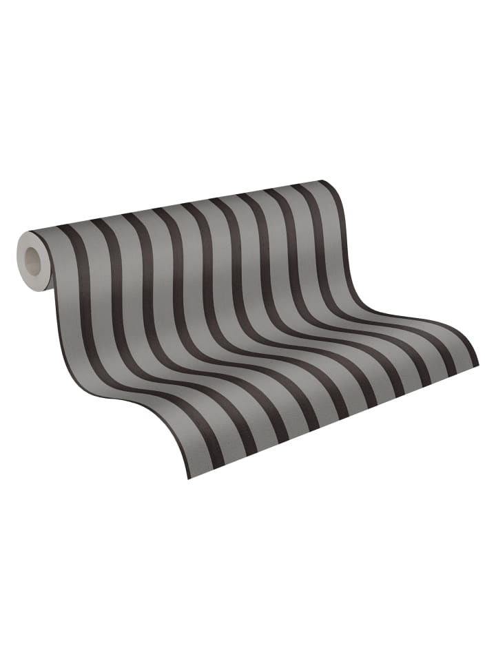Tapete Wooden panel Grau