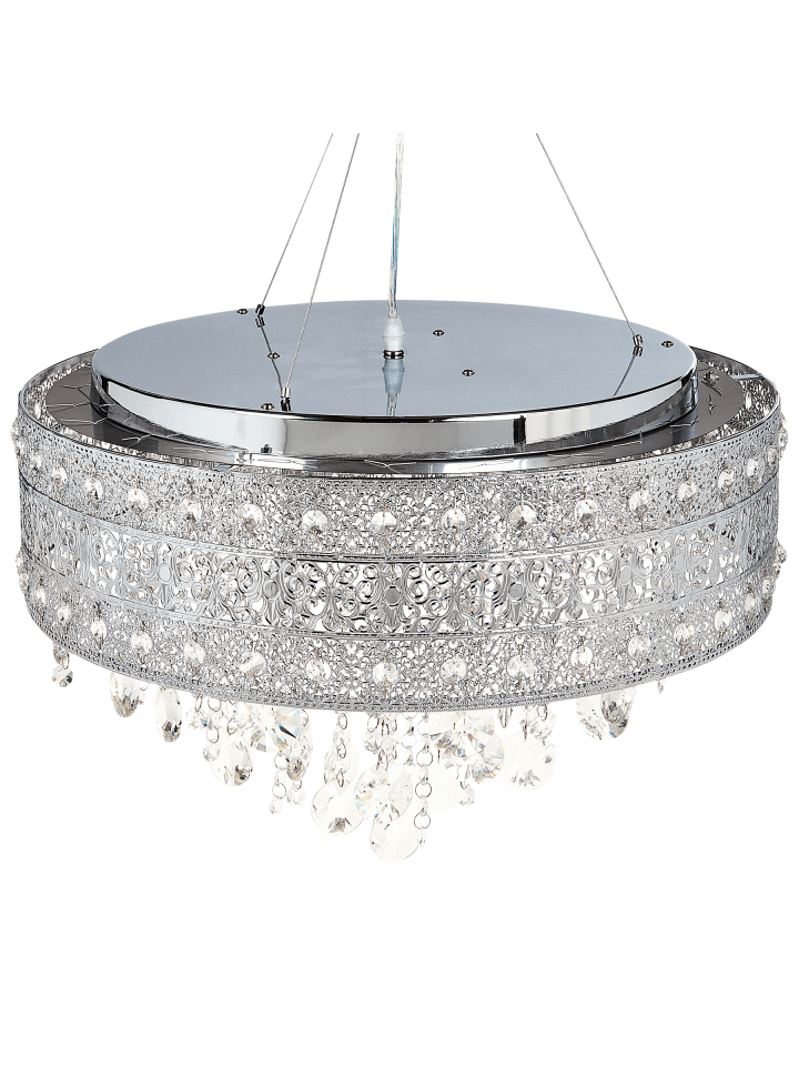 Pendelleuchten BARBEIRA in Silber - (W) 50 x (H) 120 x (L) 50 cm