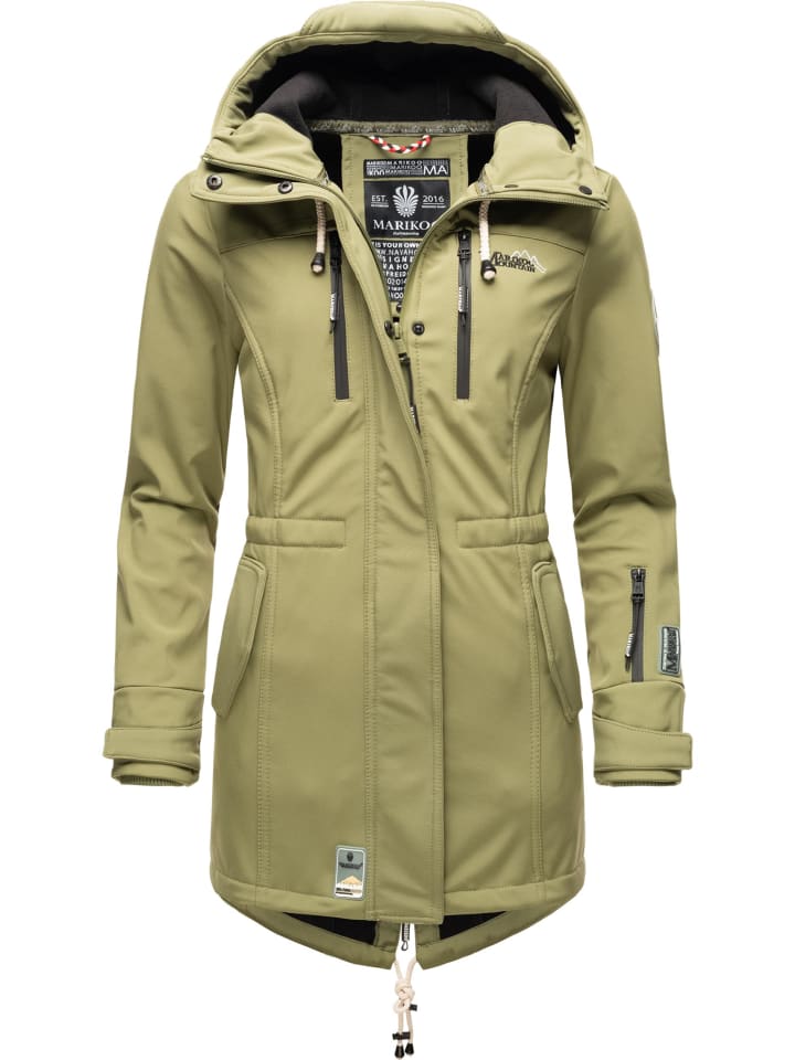 Funktionsmantel Zimtzicke in Olive