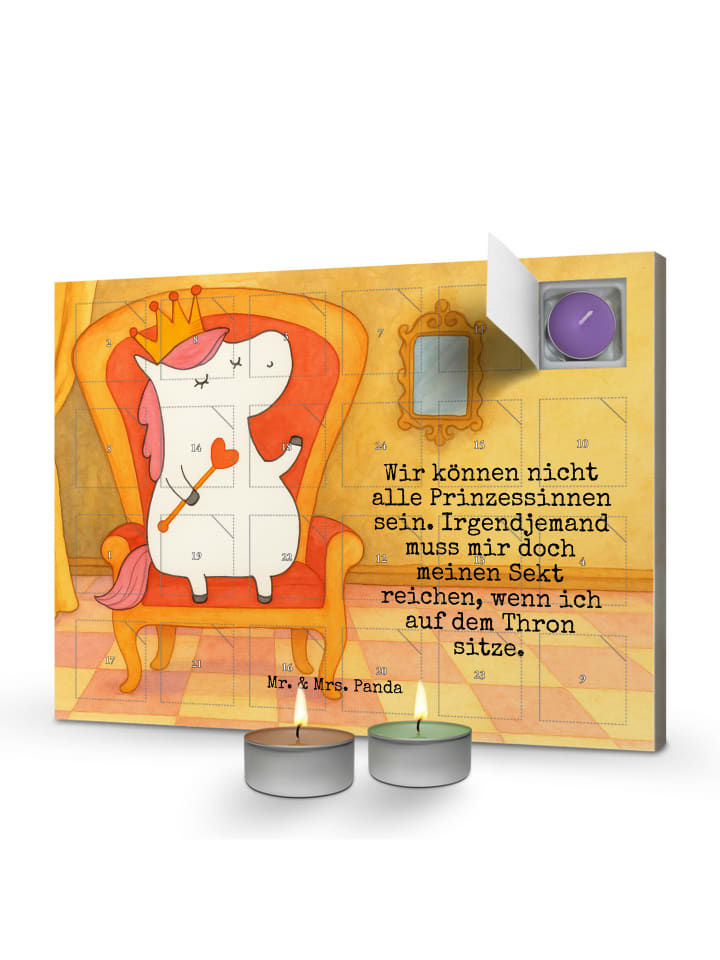 Adventskalender Einhorn Prinzessin Design mit S... in Weiß