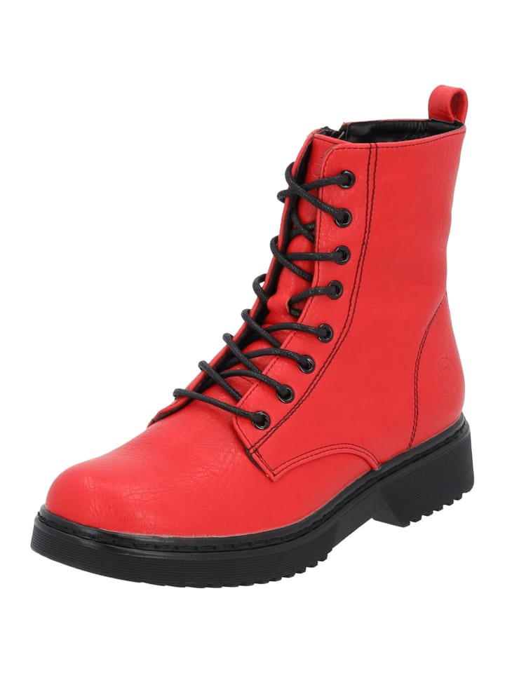 Schnürstiefel Djerba in Rot