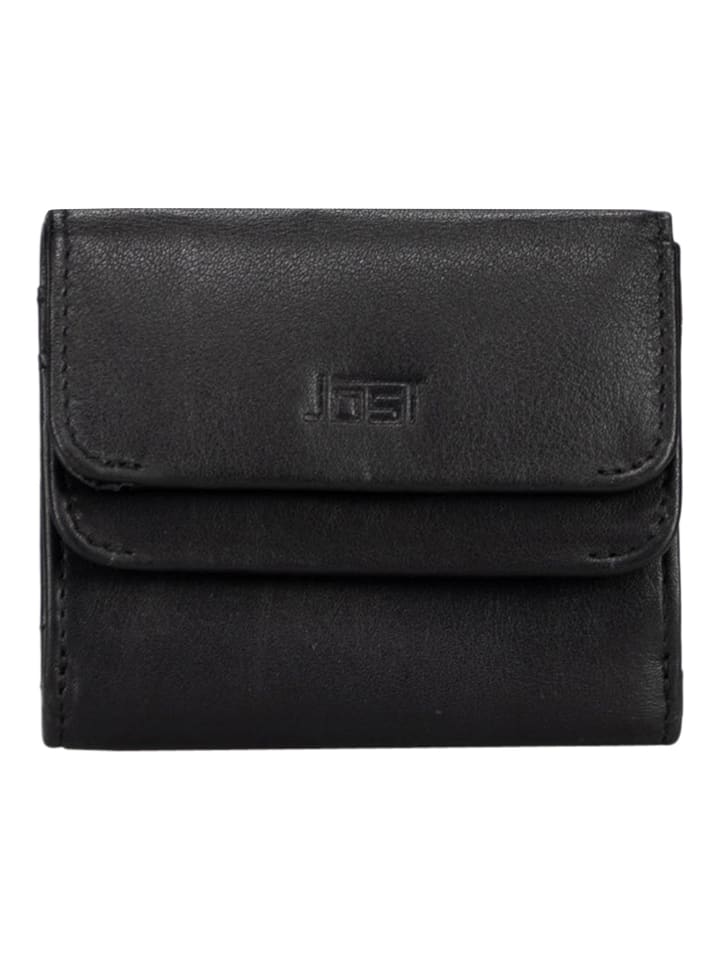 Odense Geldbörse RFID Schutz Leder 10 cm black