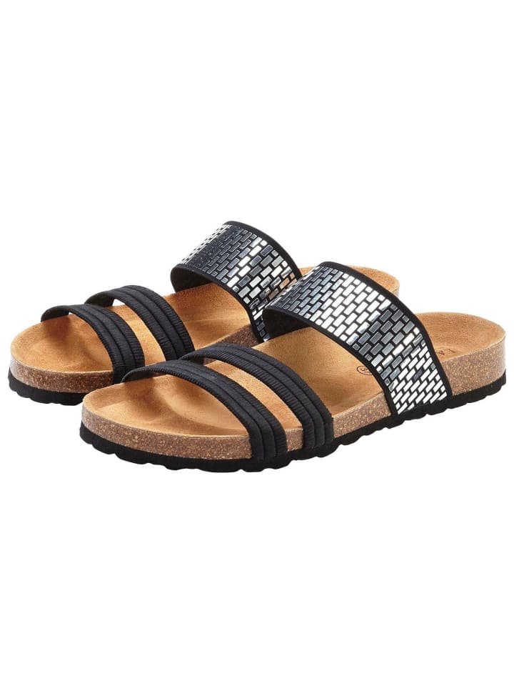 Pantolette in schwarz