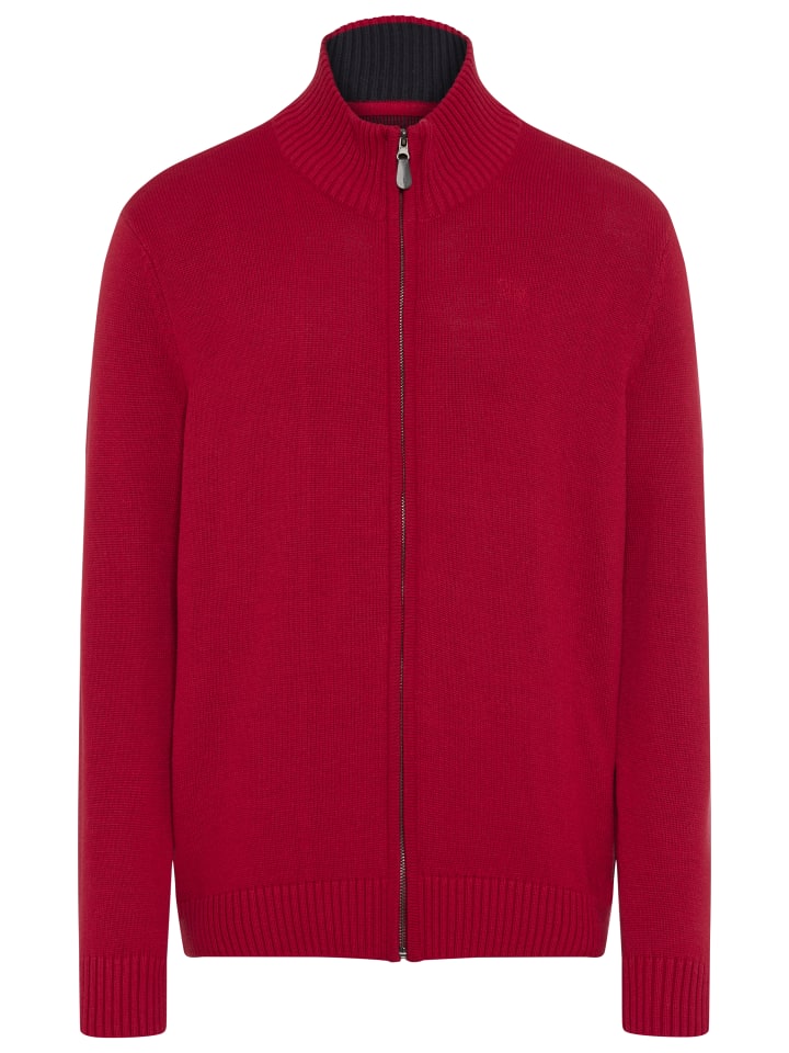 Strickjacke in dunkelrot