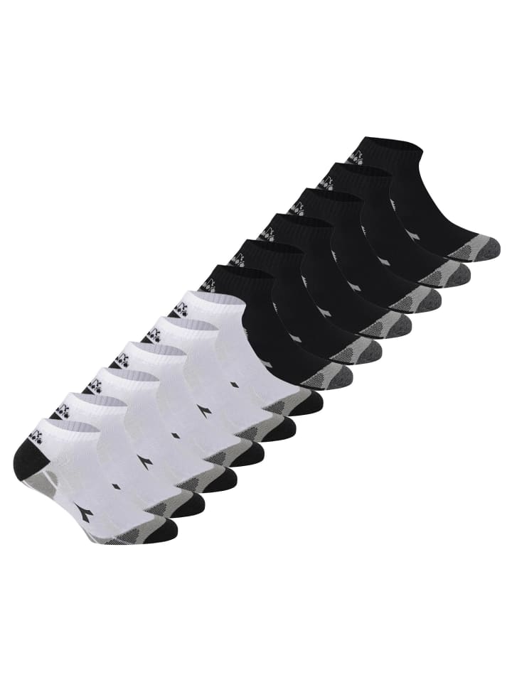 Socken 12er Pack in Schwarz/Weiß
