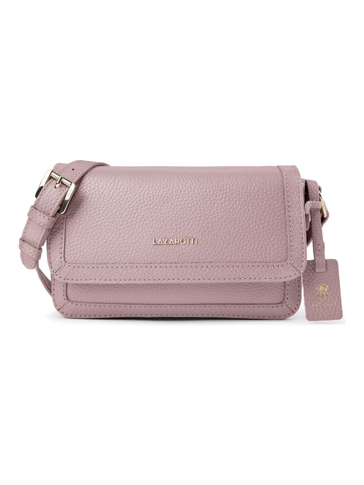 Bologna Leather Umhängetasche Leder 21 cm rose