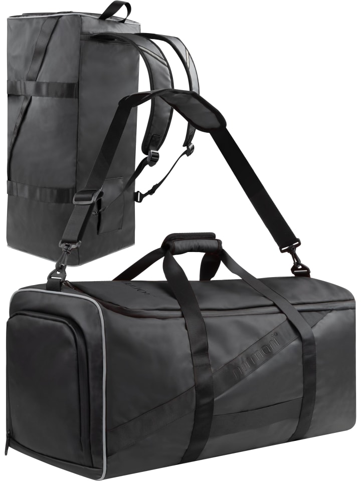 Sport- und Reisetasche mit Rucksackfunktion 58 l Ostpass in Schwarz