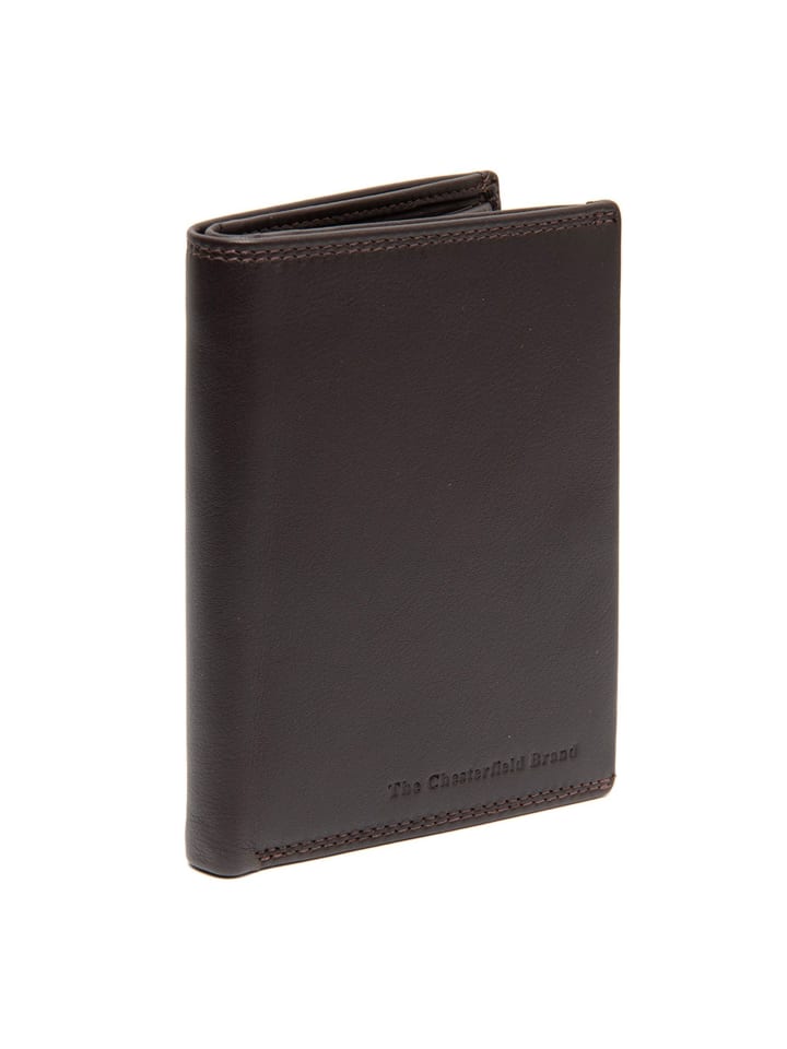Hanson Geldbörse RFID Schutz Leder 13 cm brown