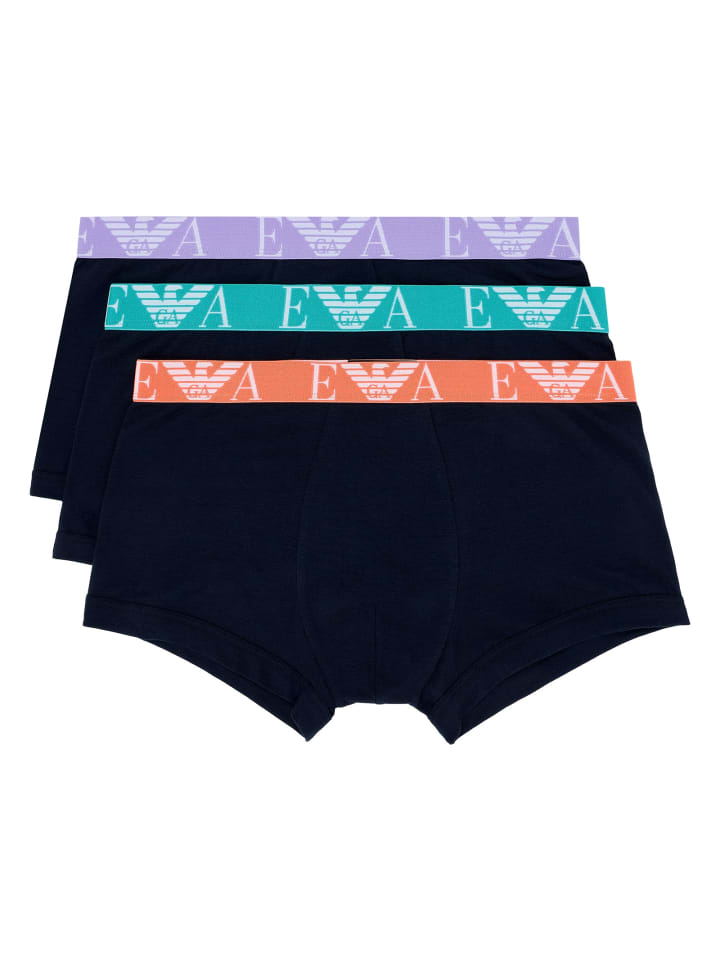 3er Pack Trunk in Dunkelblau