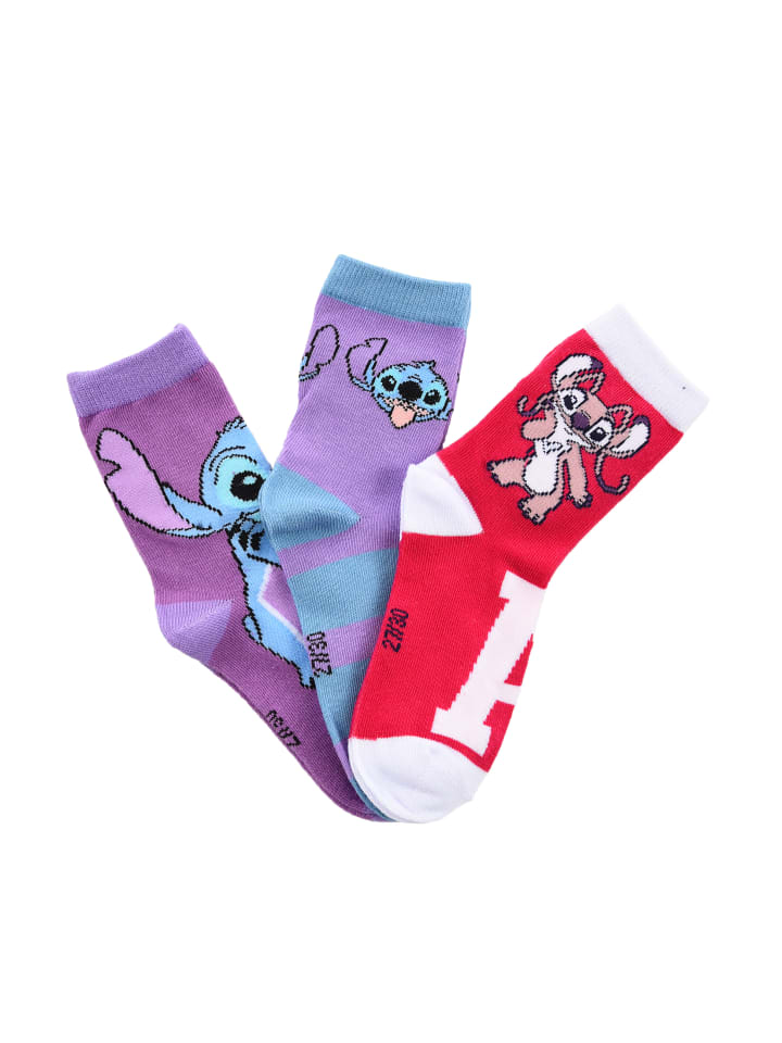 Kinder Socken 3 Paar Strümpfe in Mehrfarbig