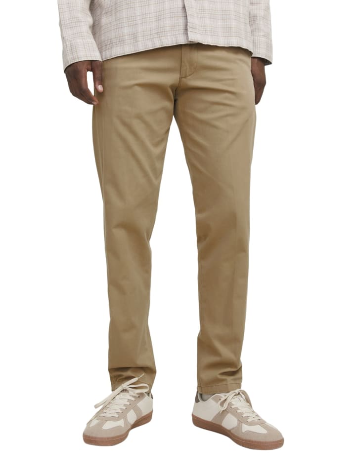 Stoffhose / Chino JPSTKANE BARRET comfort/relaxed in Beige