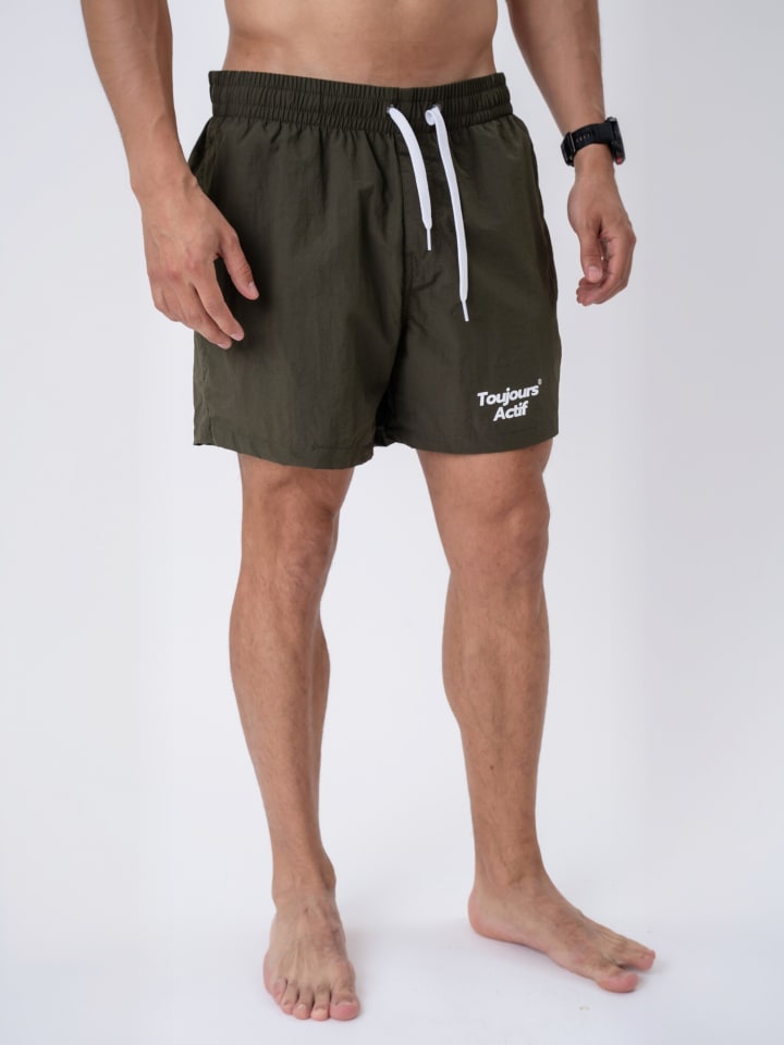 Badeshorts Riviera in Olive