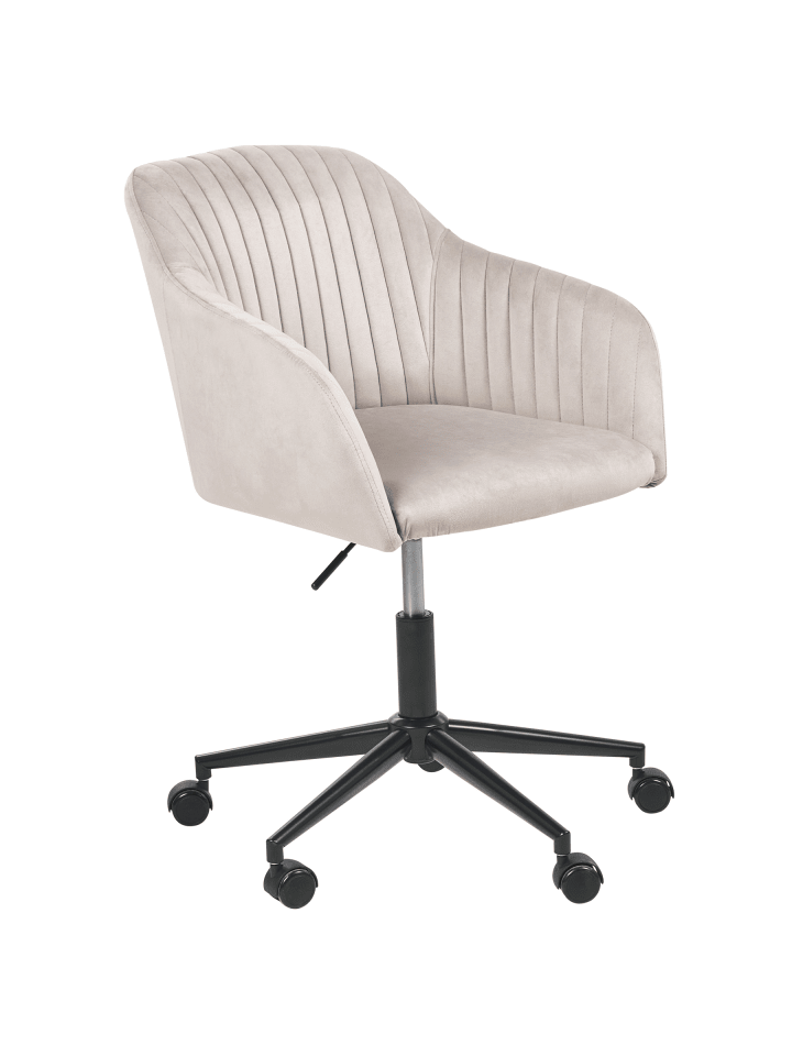 Bürostuhl VENICE in Beige/Schwarz - (W) 64 x (H) 89 x (L) 64 cm