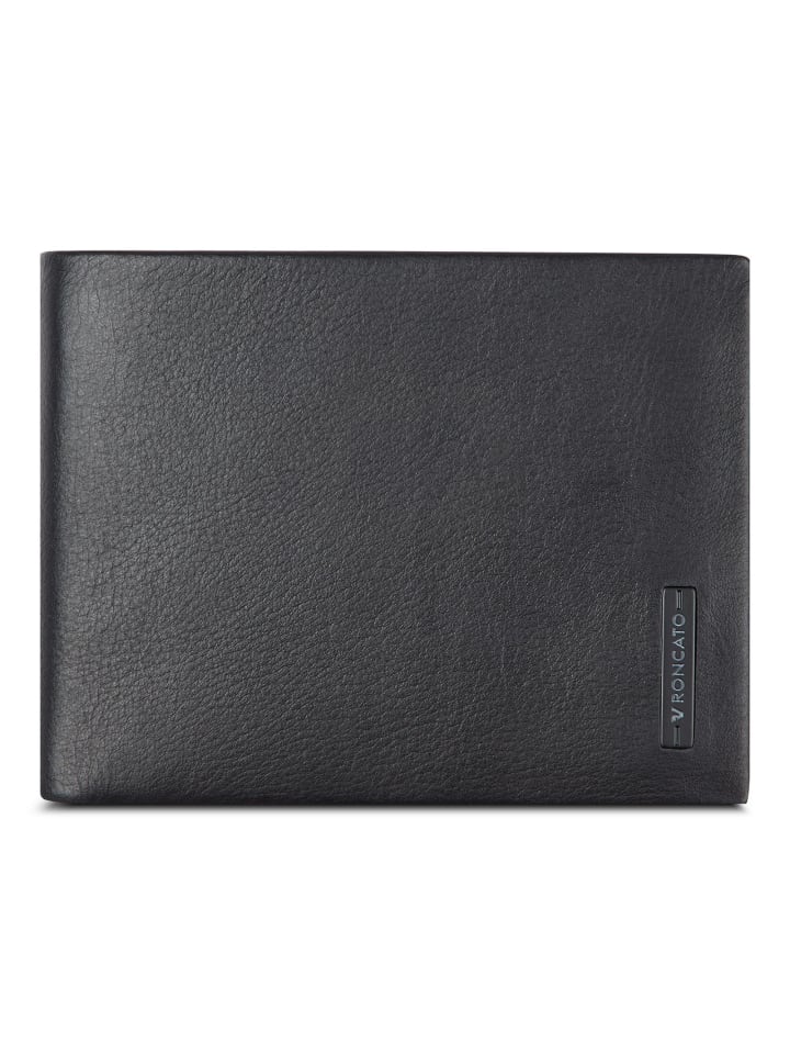 Detroit Geldbörse Leder 12.5 cm nero