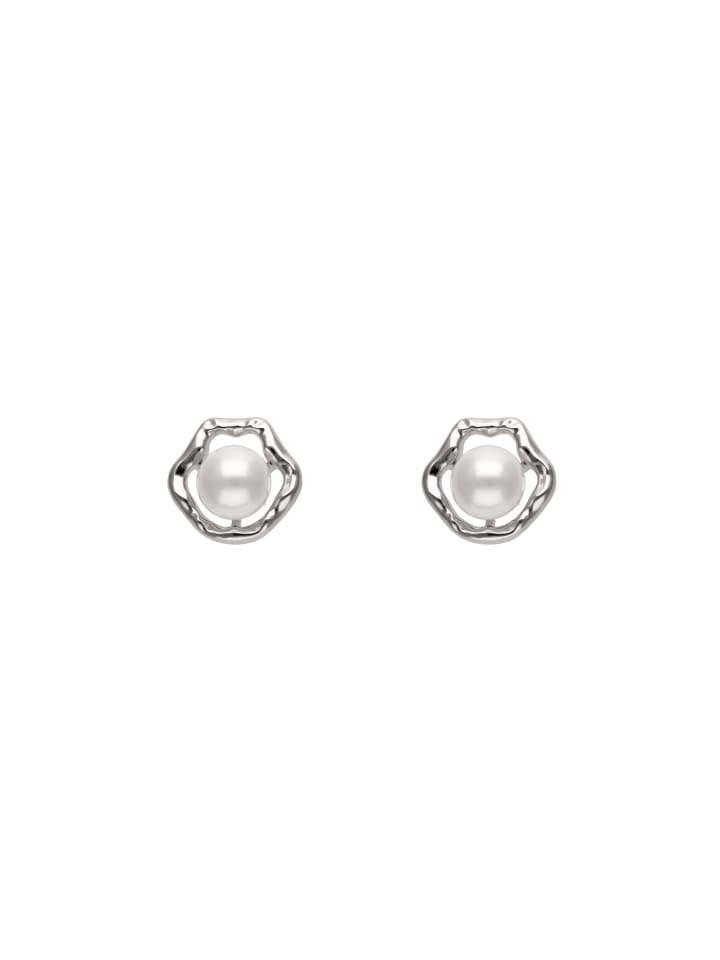 Women Earrings in Silver White