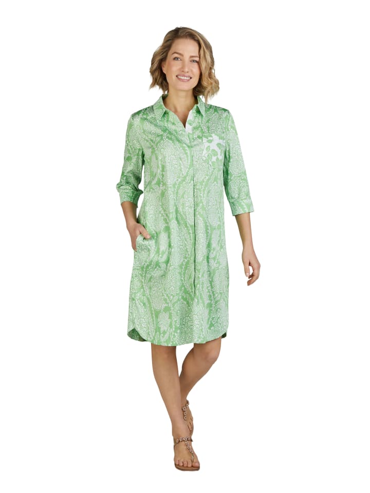 Hemdblusenkleid in grün