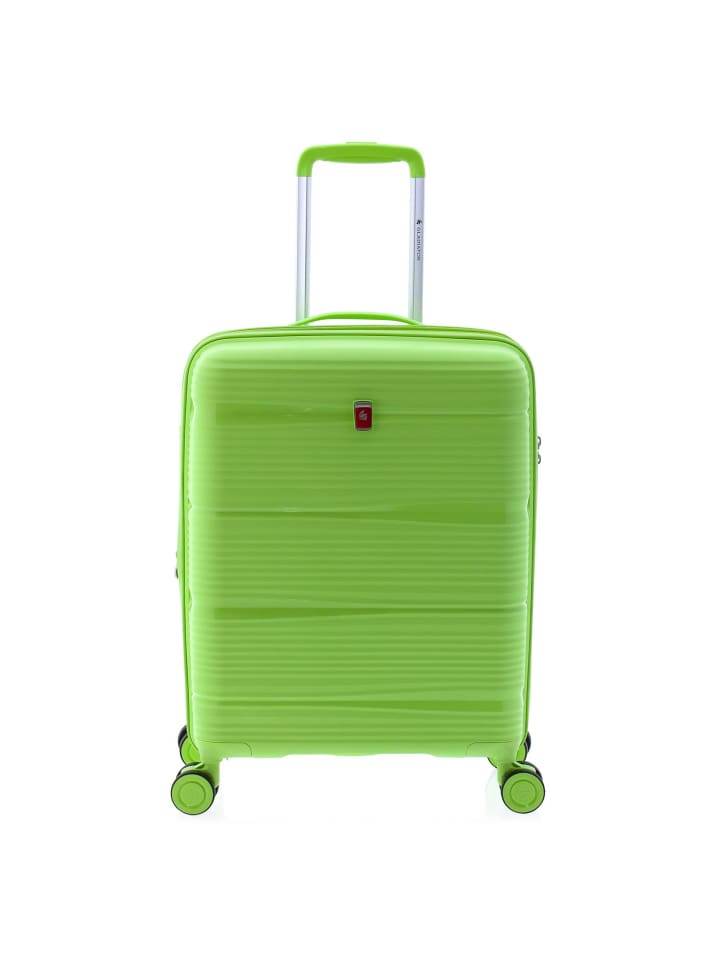0800 4 Rollen Trolley 55 cm mit Dehnfalte light green