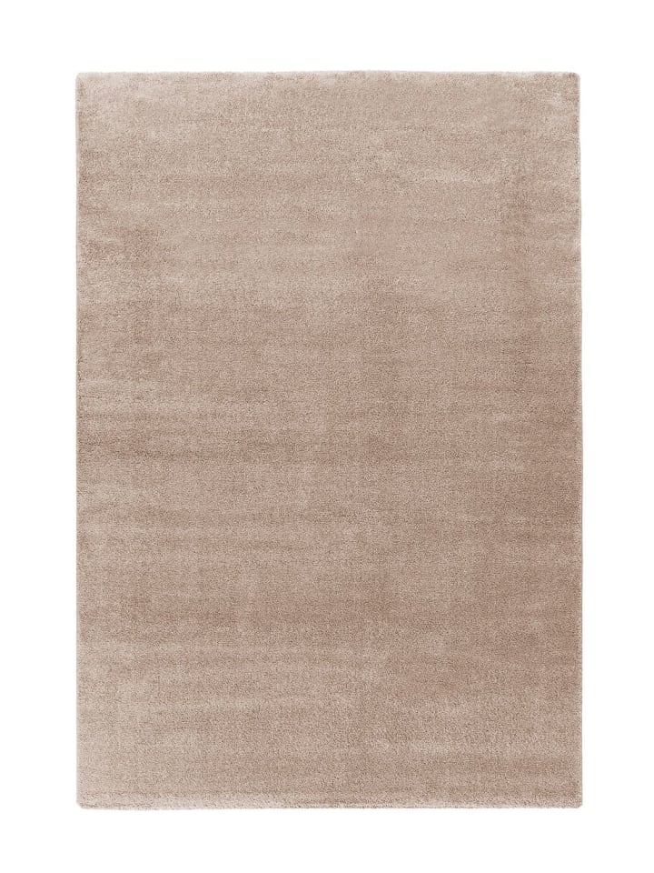 Kurzflor Teppich Nathan 125 in Taupe