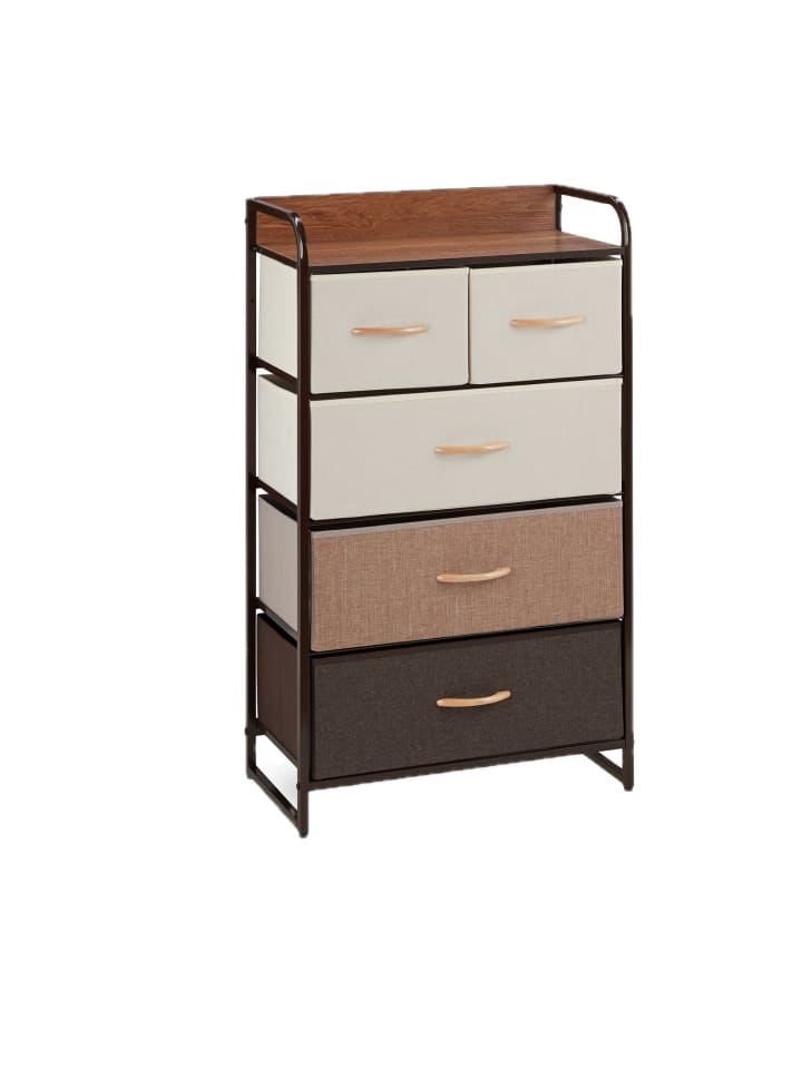 Schubladenschrank in Braun - (B)58 x (H)100 x (T)31,5 cm
