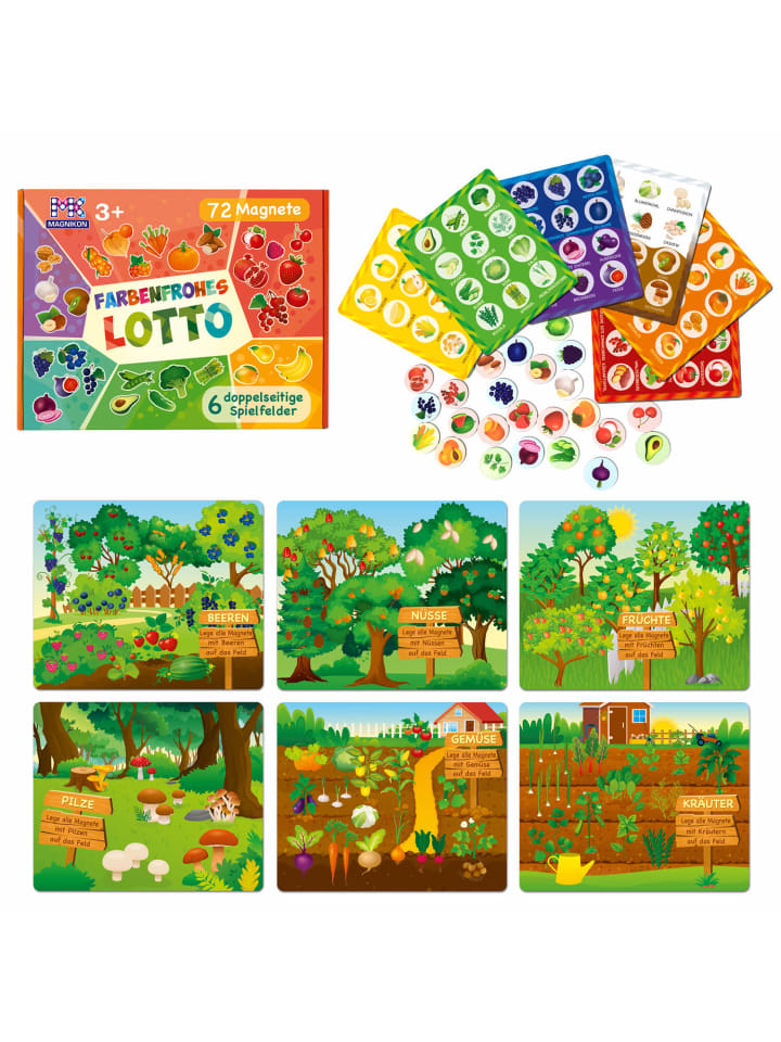 Bingo Spiel für Kinder Farben lernen, Lotto Memory Spiel - ab 3 Jahren
