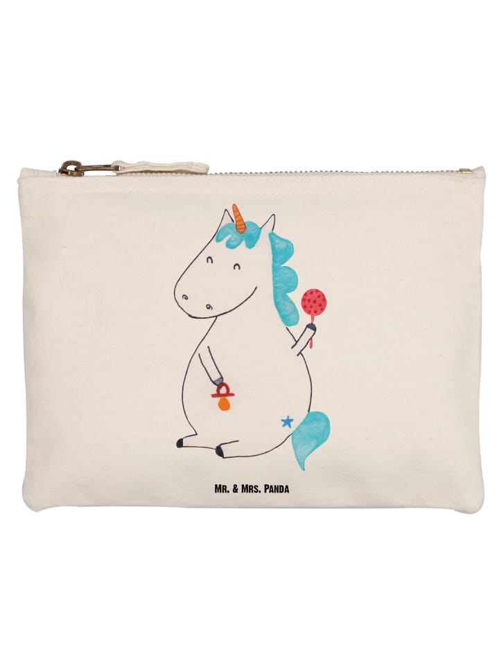 Pinseltasche Einhorn Baby ohne Spruch in Weiß