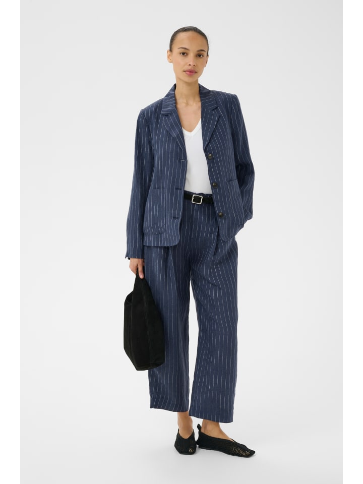 Blazer AlitaPW Lockere Passform in Blue Nights Pinstripe
