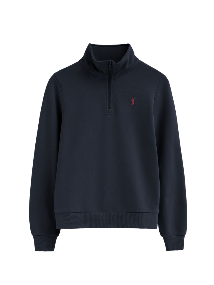 Sweatshirt RIGBY GO NECK ZIPPER SWEAT W VO in Navy Blau