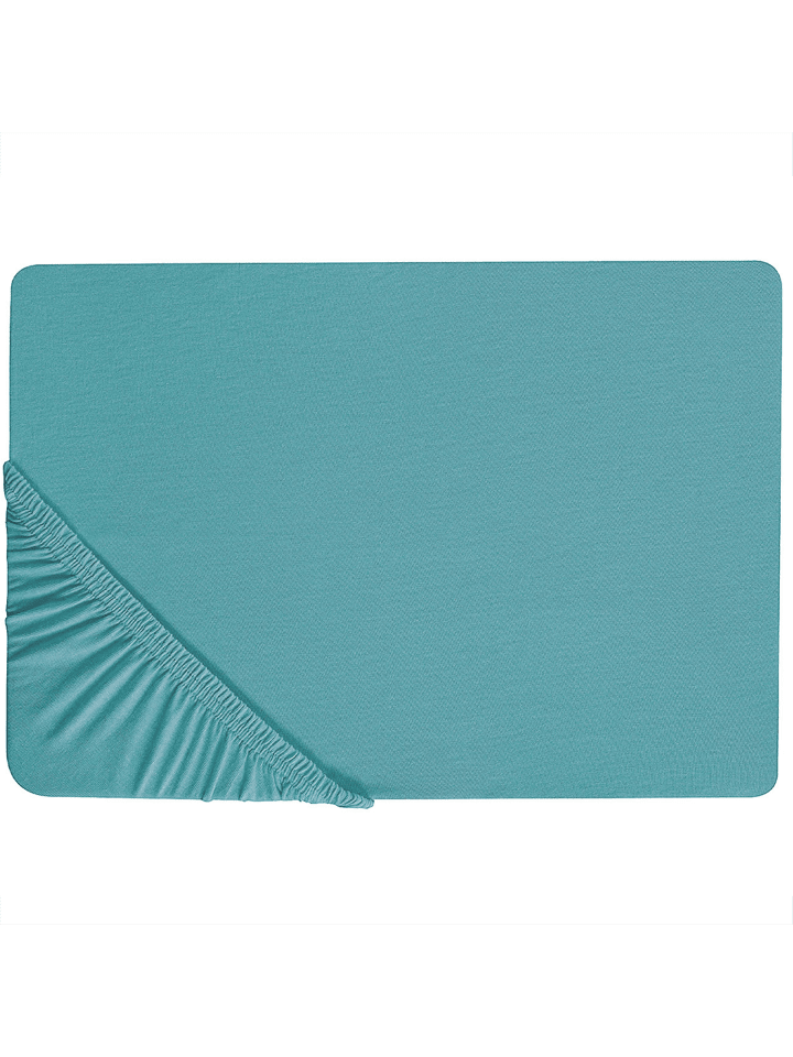 Bettlaken HOFUF in Blau - (W) 90 x (H) 25 x (L) 200 cm