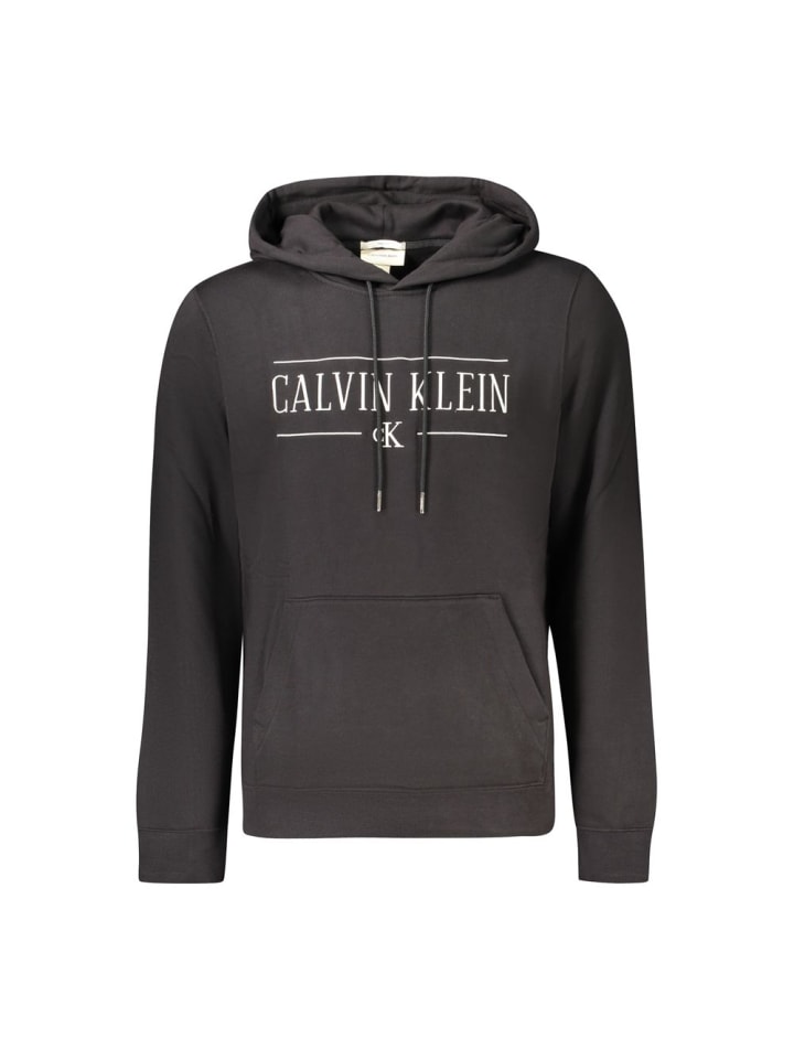 Schwarz Baumwolle Herren Sweatshirt
