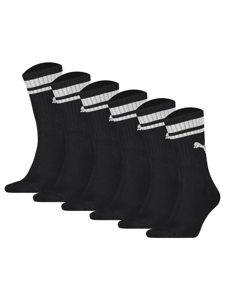 Socken 6er Pack in Schwarz
