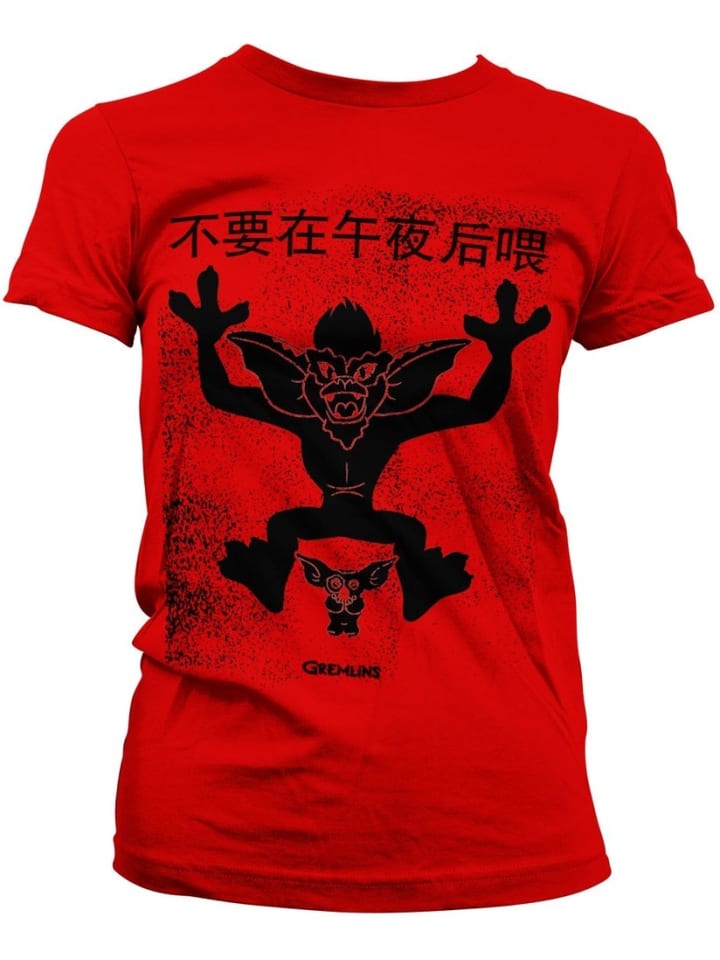Shirt "Chinese Poster Girly Tee" in Rot