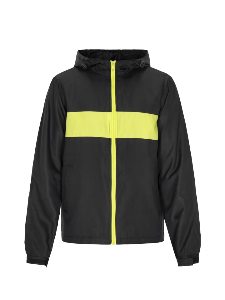 Herren Jacke in Schwarz Limette